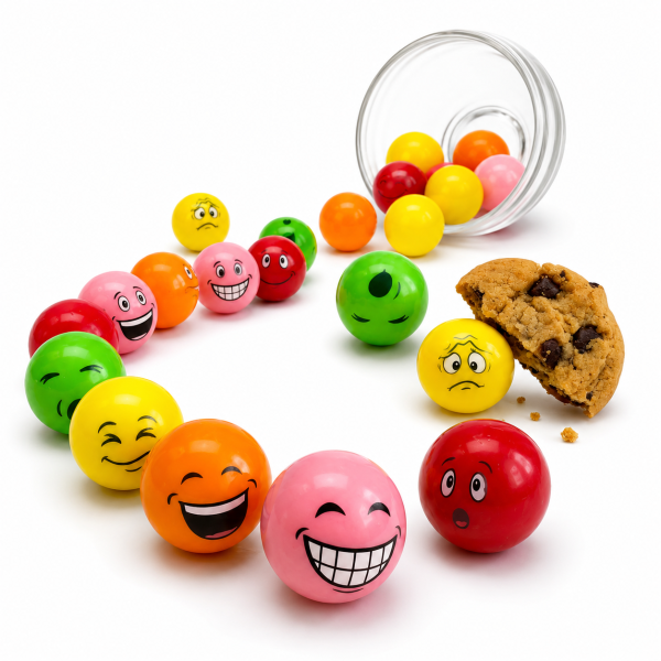 ChatGPT Image 3 jun 2026, 12_41_27 p.m. Chicles Emoji-ZED Frutales 225 Unidades