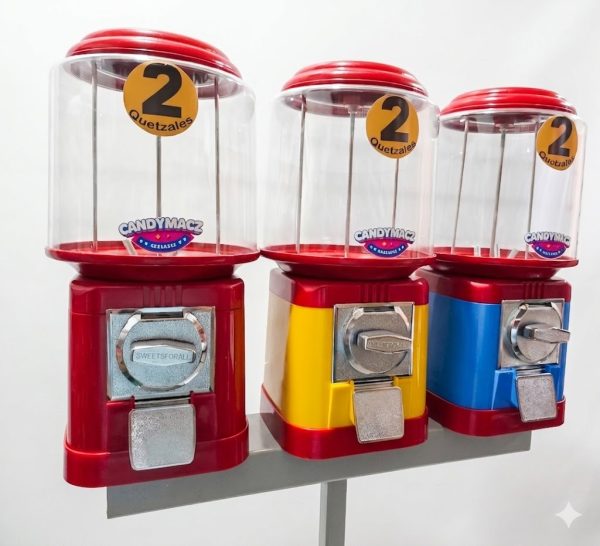 Dispensador Clásico TRIPLE Con Pedestal Para Cobro de Q2