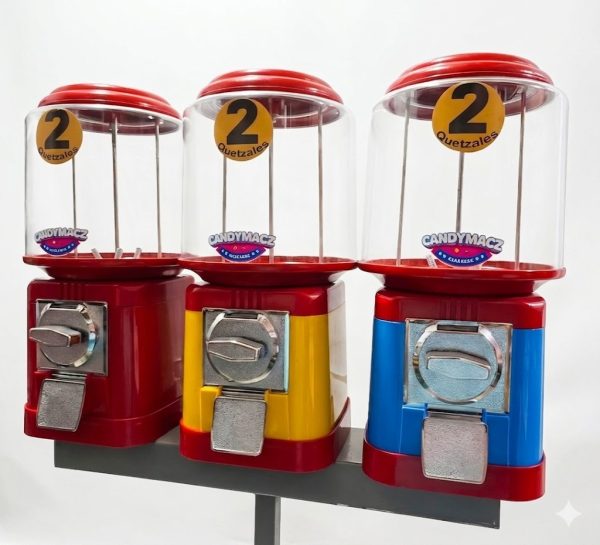 Dispensador Clásico TRIPLE Con Pedestal Para Cobro de Q2